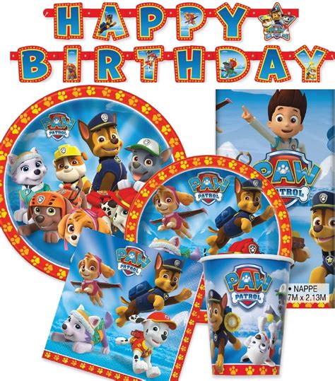 paw patrol birthday party decorations|walmart paw patrol party supplies.